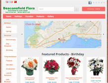 Tablet Screenshot of beaconsfieldflora.com